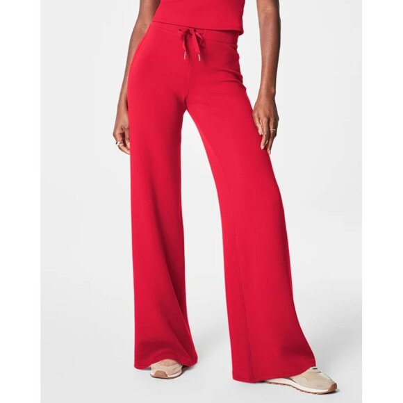SPANX Women's AirEssentials Wide Leg Pant Size L In Spanx Red - Picture 1 of 8